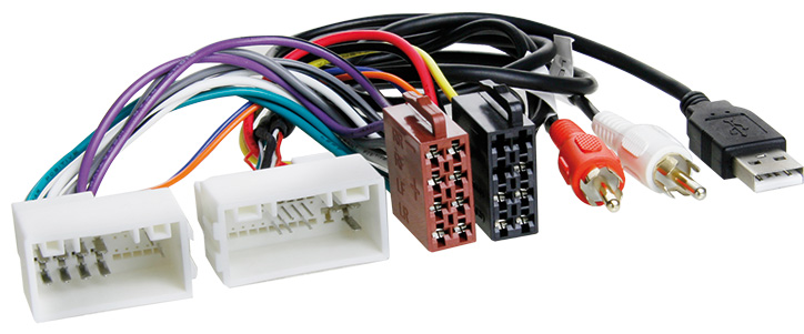 Incar | ISO HY-03A | переходник ISO AUX+USB Hyundai IX-35, Solaris | 1