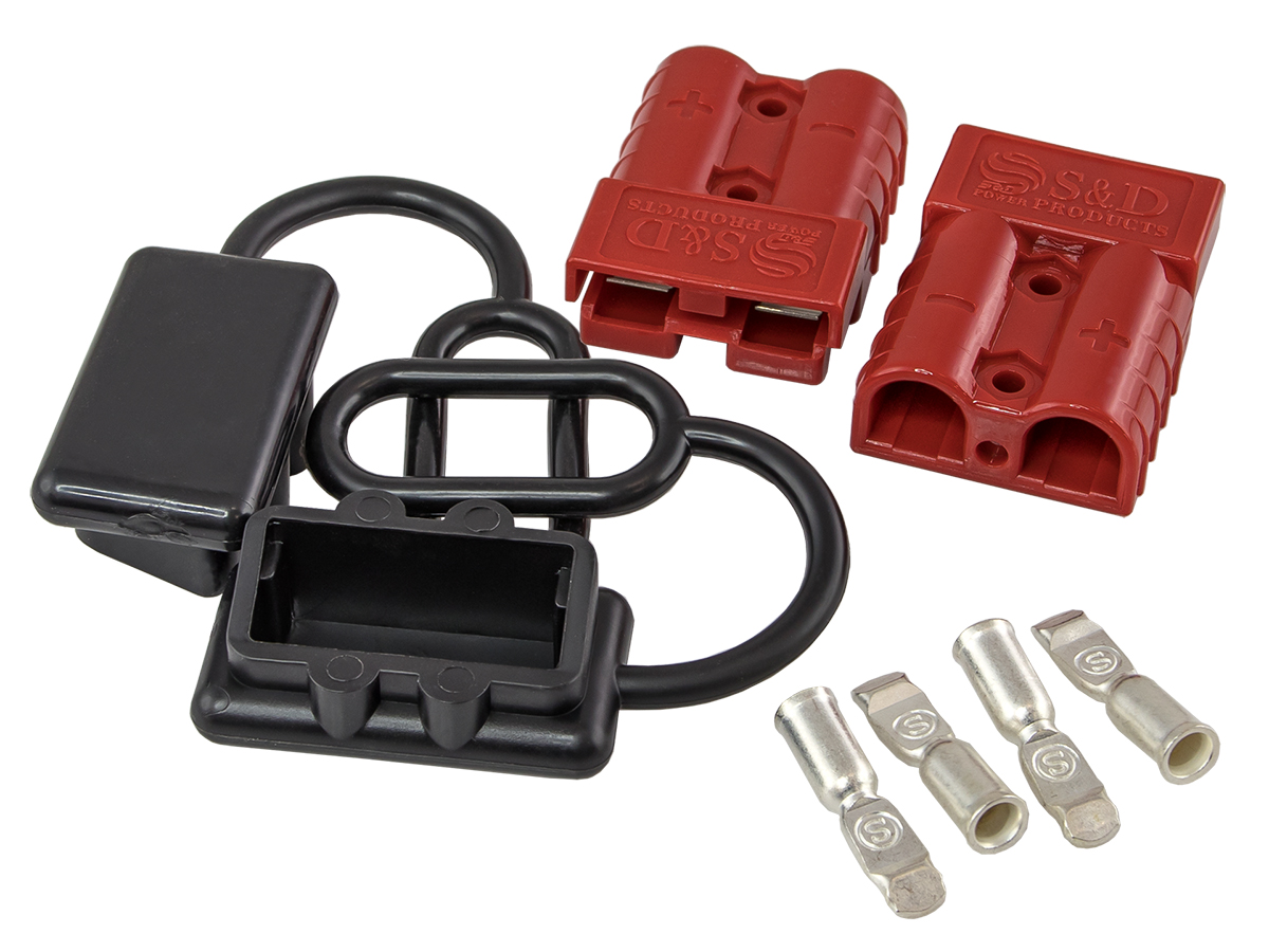 AurA | BTP-QD8R | Разъем быстрого подключения, 8AWG, 50A, влагозащищенный, красный | превью 1