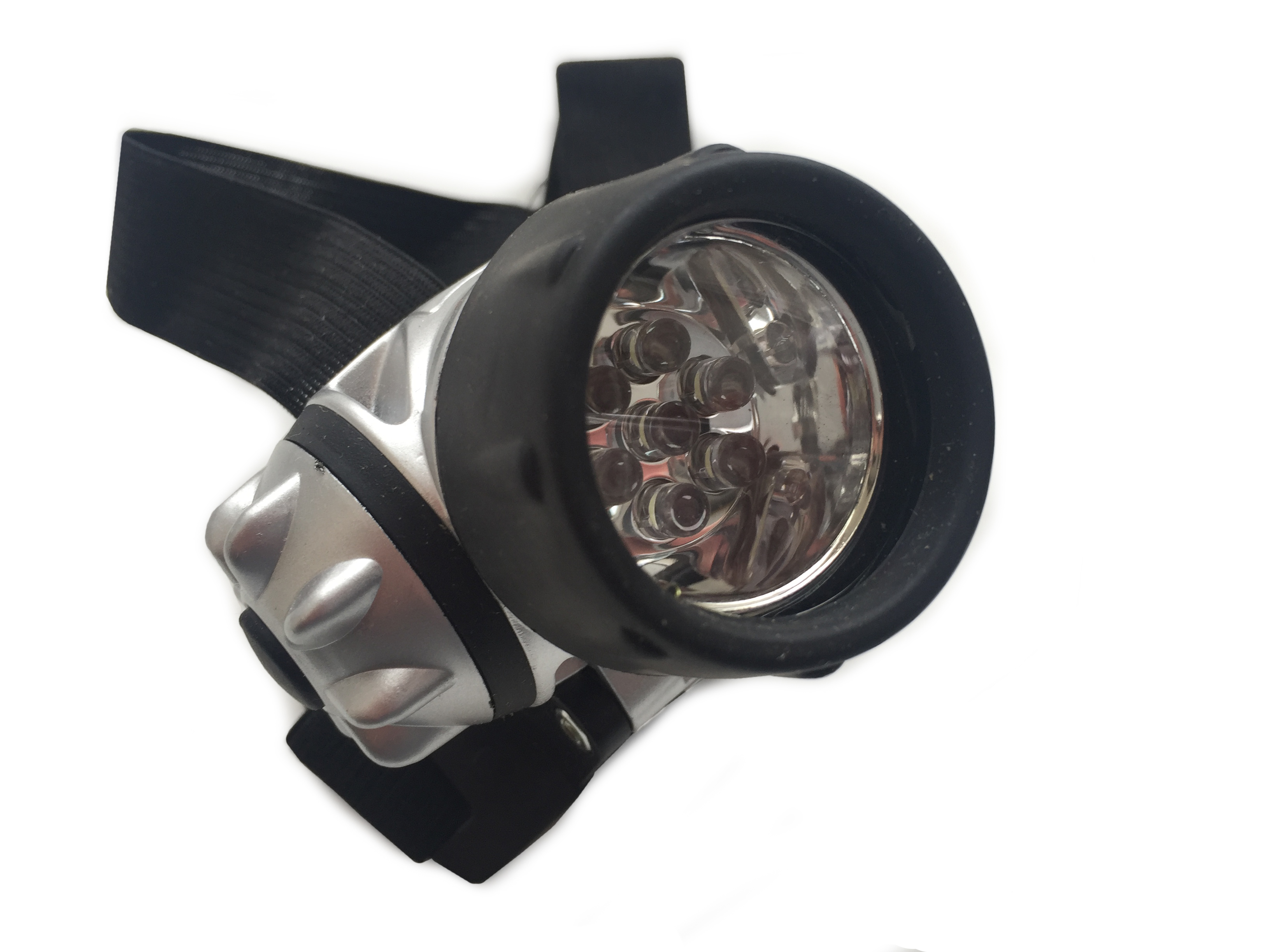 Фонарь | HEADLIGHT | Светодиодный налобный фонарь, 7 белых светодиодов, 3 режима, 3хААА| 1