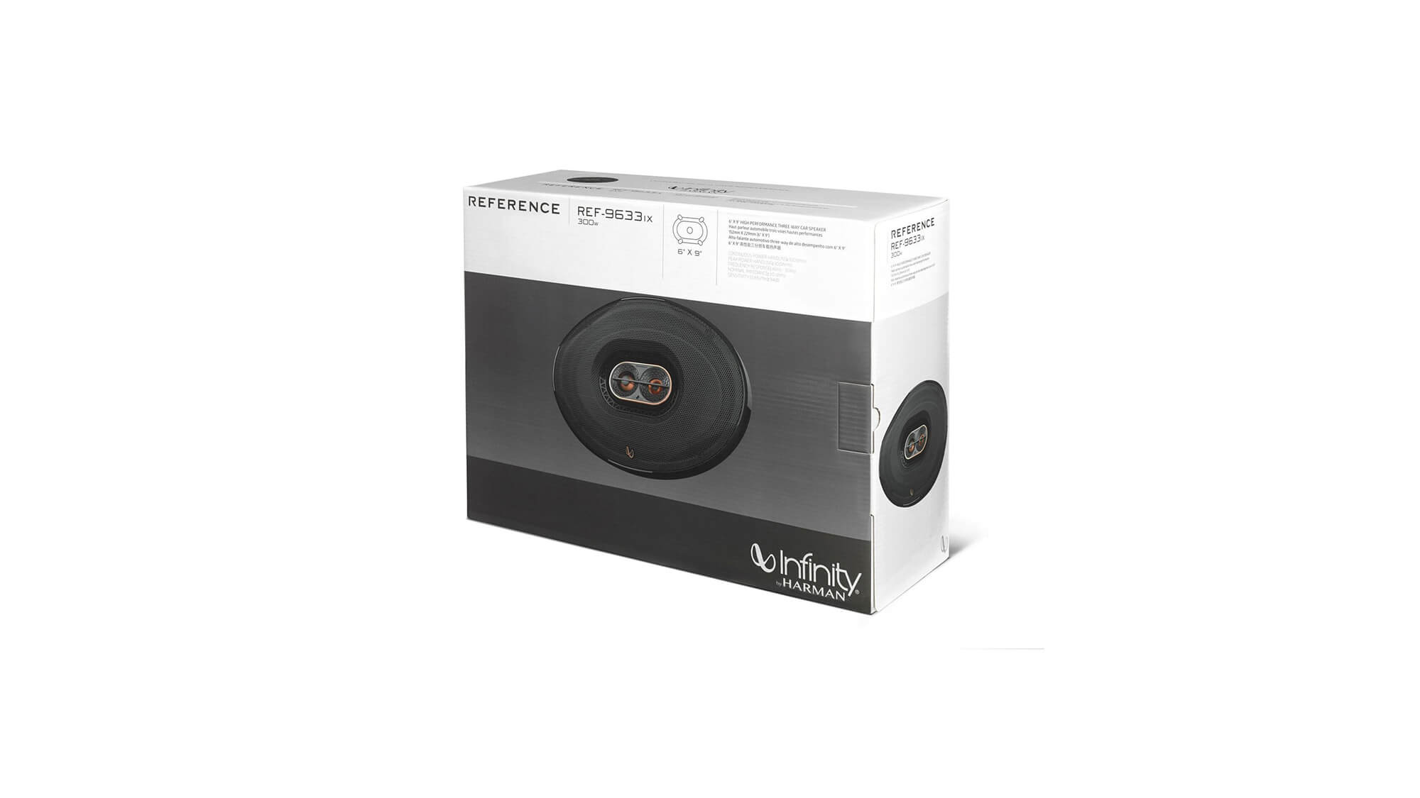 Infinity | REF 9633 i X | 6x9", 3-x-полосная, 3oм, 100/300w, 46–21kHz, 94db, 81mm | 4