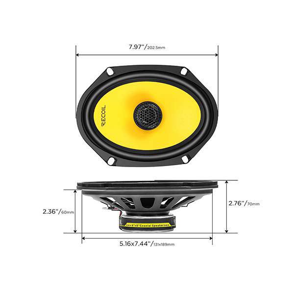 Recoil | RLX682 | 2-х пол. коакс., ", Ом, RMS/Peak -   | 5