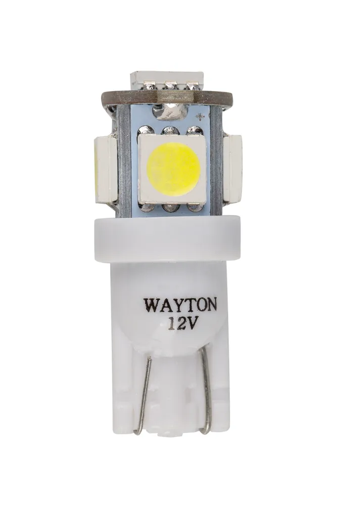WAYTON | T10 W5W T507 | 5SMD Диодная лампа без цоколя , 50Lm 12V, белая уп.2шт | превью 3