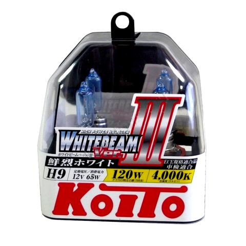 KOITO | P0759W H9 WHITEBEAM | 12V 65W (120W) лампа накаливания  2шт.пласт уп.| превью 1