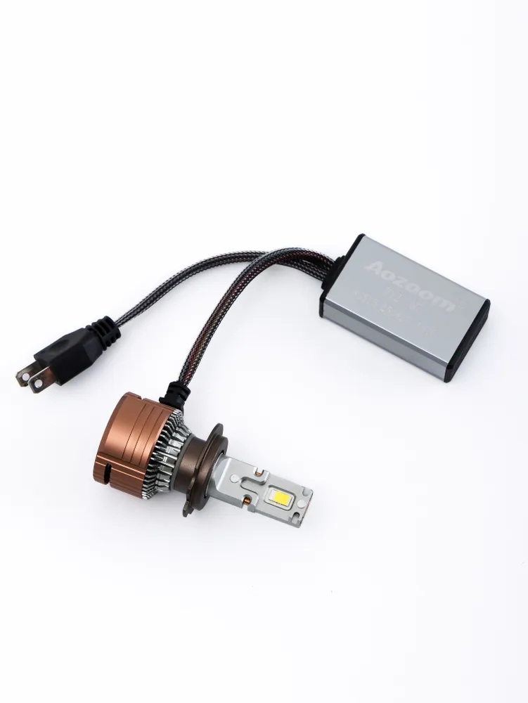 AOZOOM | P12 H7 | с вентилятором , 5500K , 12V, 75 Вт, 6000 Lm комплект 2 шт. | 4