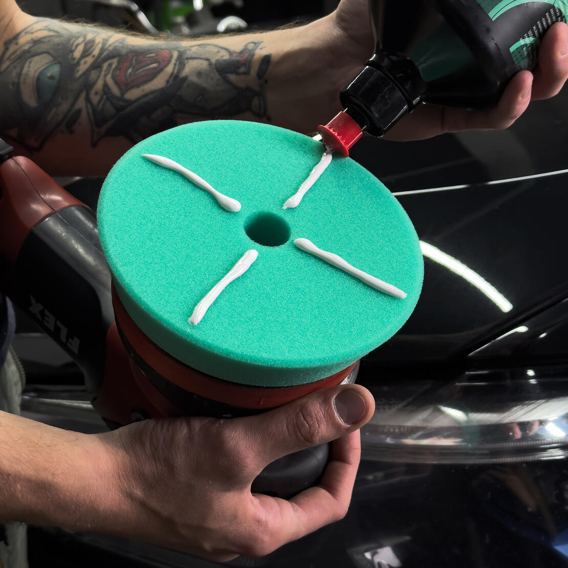 LERATON | DAH150 | Твердый зеленый DA THERMO полировальник 130/155 | превью 2