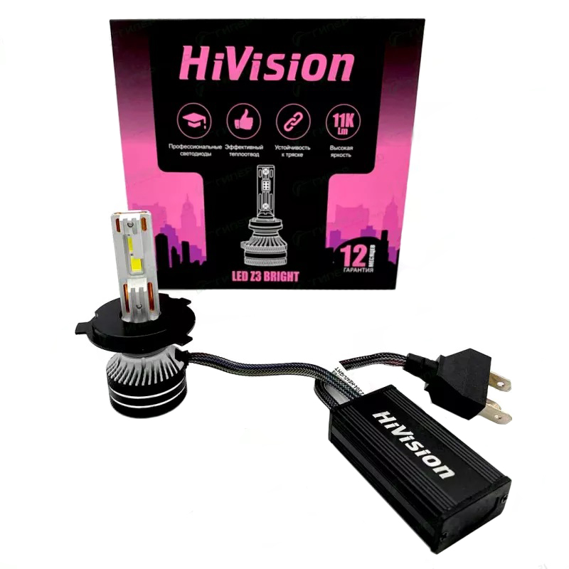 HiVision | Z3 Bright | H4 6000K комплект 2 шт. | 2