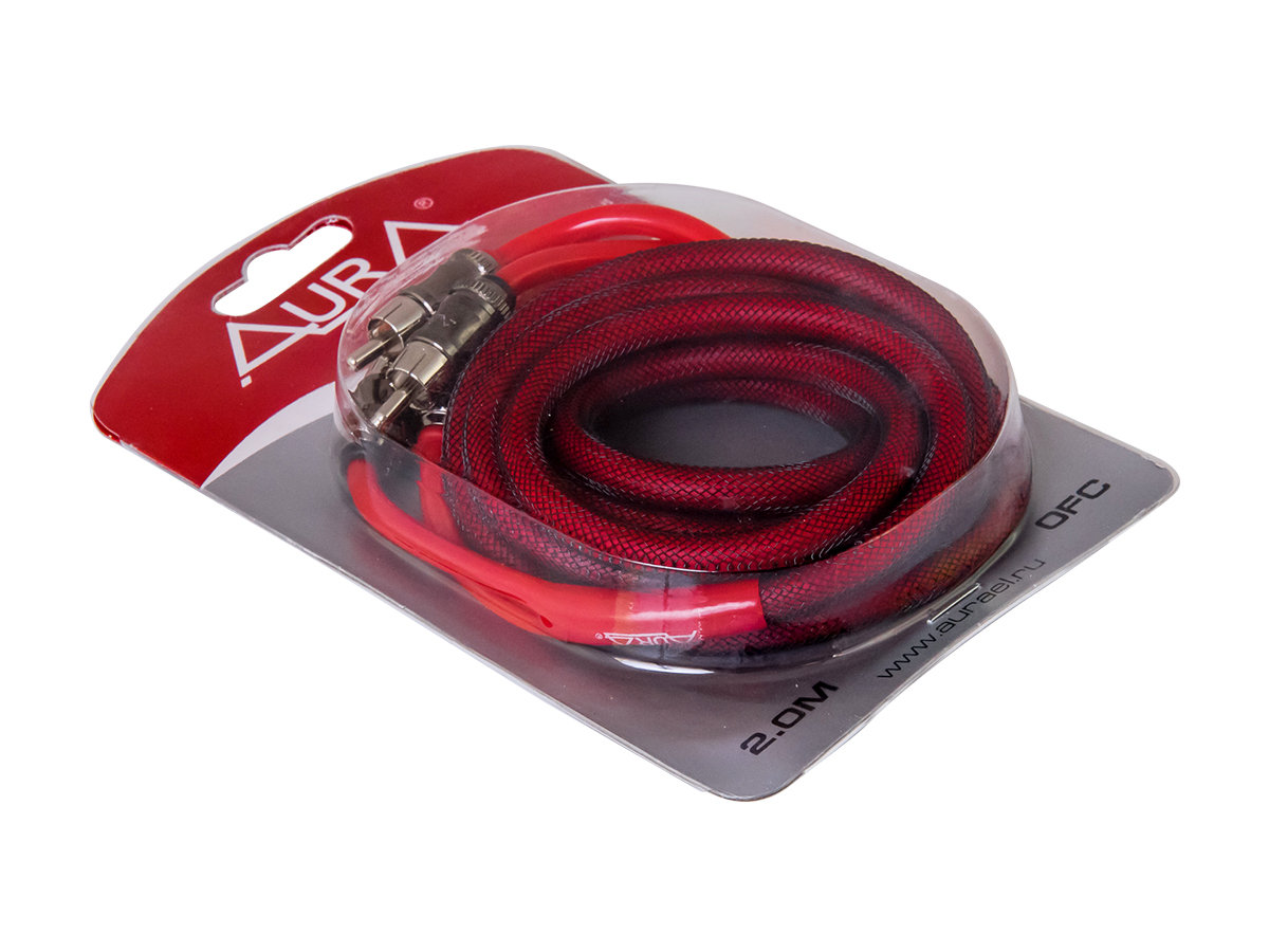 AurA | RCA-C320 MkII | RCA-кабель 2 метра, 2 канала, бескислородная медь (OFC), двойной экран | превью 2