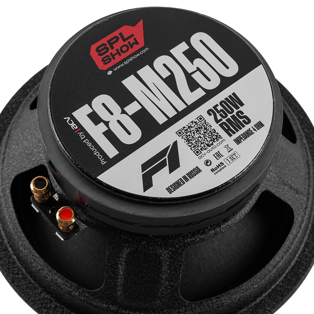ACV | SPL SHOW F1 F8-M250 | 8/ CЧ /RMS=250Вт/4Om. | 4