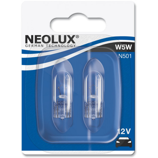NEOLUX  W5W | N501 - 02B | Лампа W5W  5W 12V блистер 2шт. | превью 2