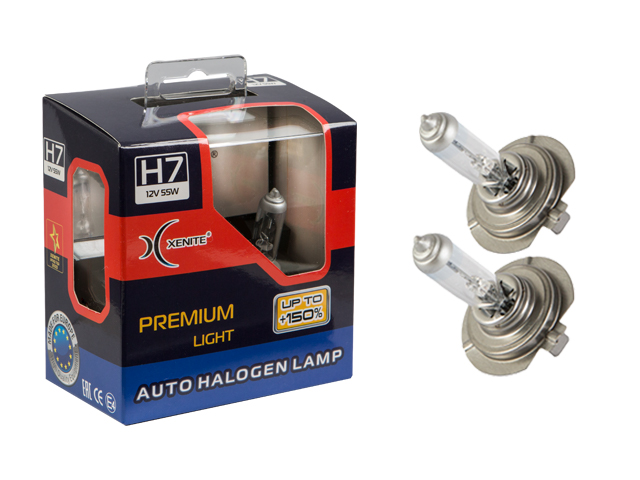 XENITE | H7 PREMIUM +150% | 12V 55W | упаковка 2шт. превью 1