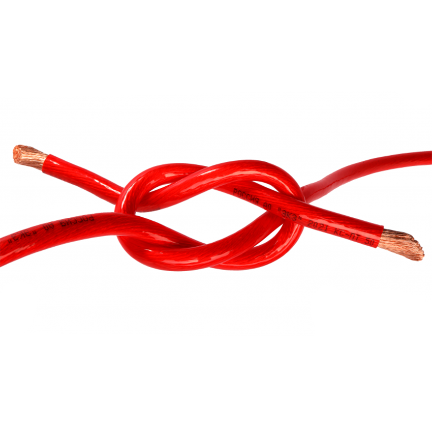 Ural | Урал КС-ПТ 50 Кр | 0Ga(50мм2), медь OFC, красный , опт кратно 5м, бухта 20 м | 3