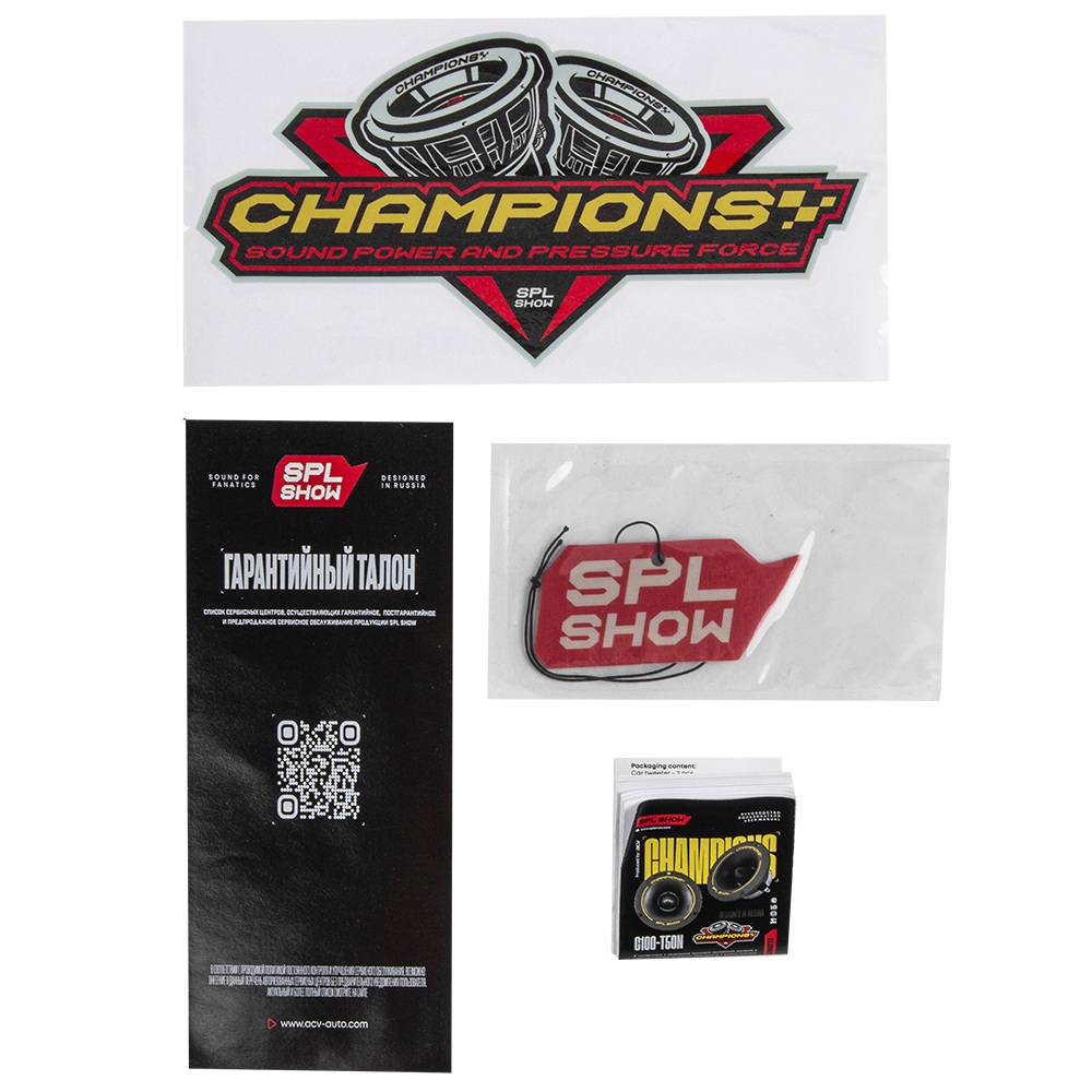ACV | SPL SHOW CHAMPIONS C100-T50N | ВЧ/D 10 см /RMS=50Вт/4Om. | 6