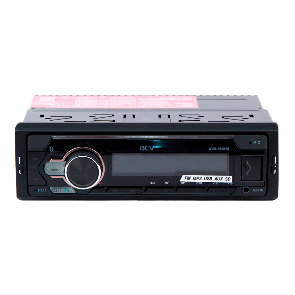ACV | AVS-912BM| 1din/мультицвет/FM/MP3/USB/BT/SD/FM/4*50 | превью 2