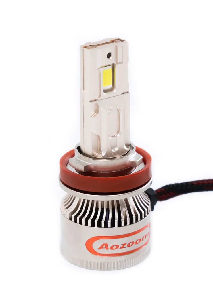 AOZOOM | P10 H11 | с вентилятором , 5500K , 12V, 55 Вт, 3500 Lm комплект 2 шт. | 3