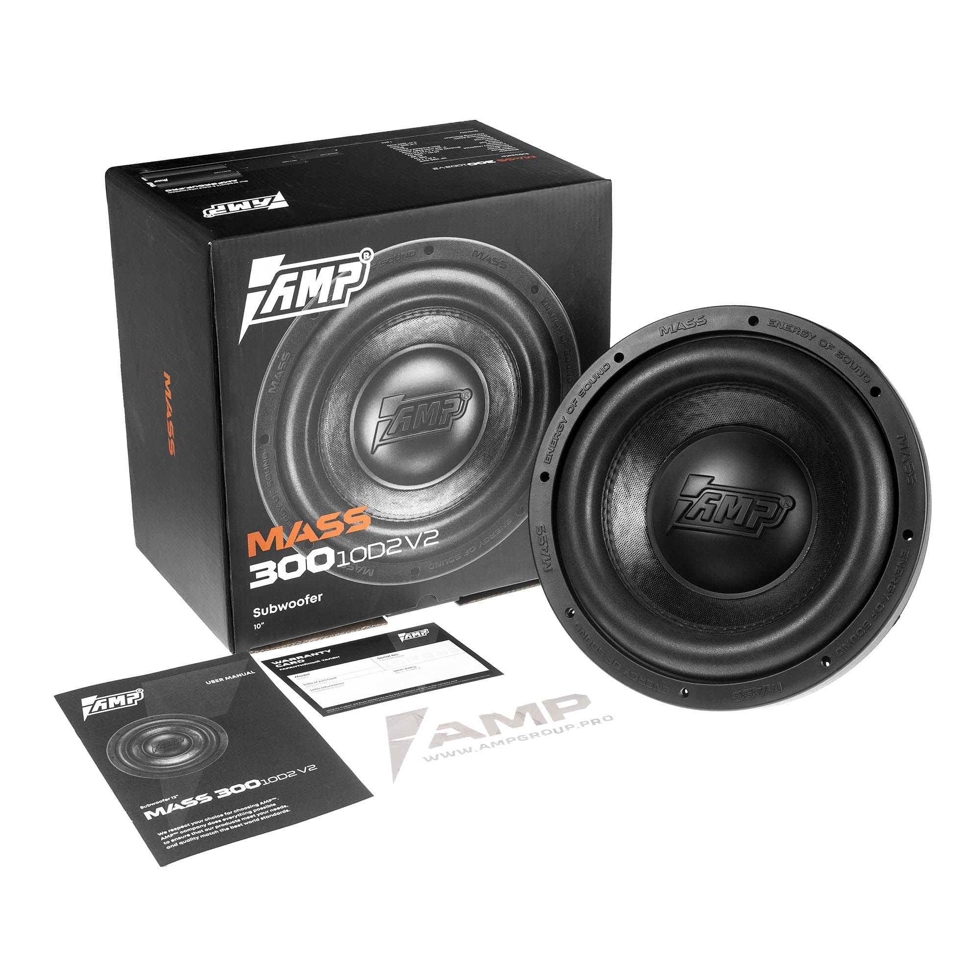 AMP | MASS 300 10D2 V2 |  2+2 Ом, 300W RMS | 6
