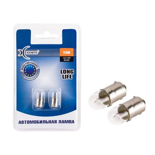 XENITE | T4 W LONG LIFE| 12V 4W упаковка 2шт. | превью 1