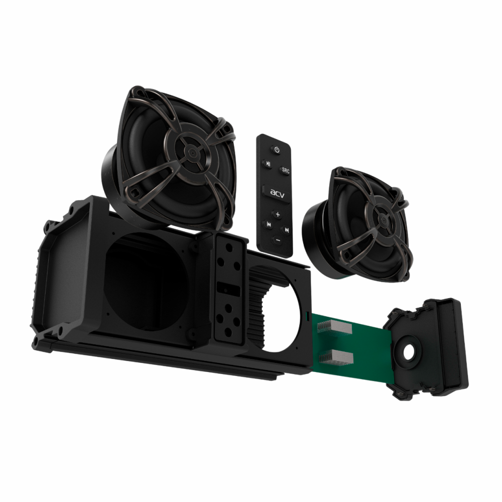 ACV | SBD114BTL | саундбар морской 28см/AUX/RCA/200W/LED/BT v5.3/Dclass/IPX6 | 2