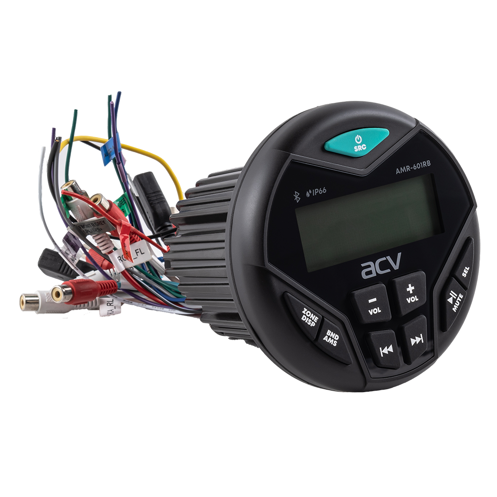 ACV | AMR-601RB | круглый/черный/4*50W/BT/USB/FM/AM | превью 2