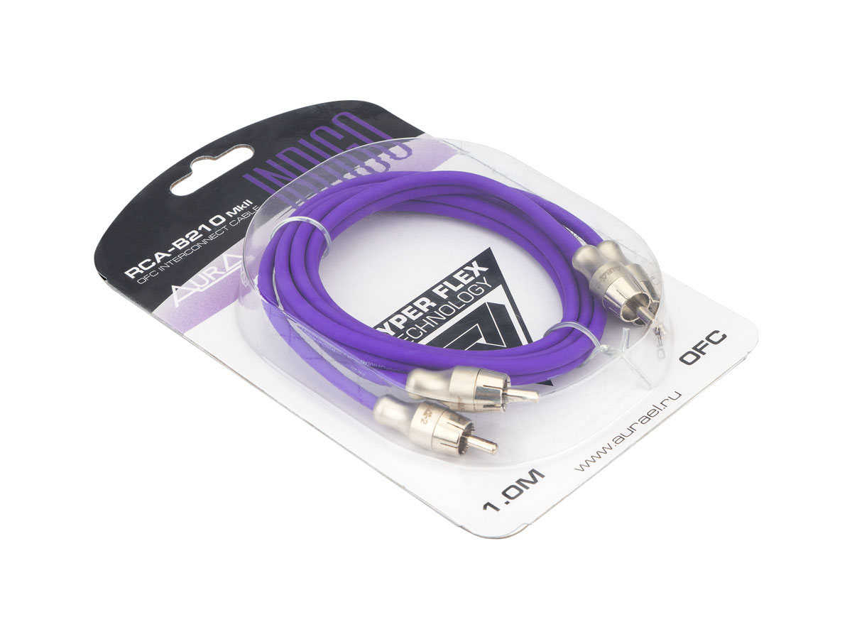 AurA | RCA-B210 MkII | RCA-кабель 1 метр, 2 канала, бескислородная медь (OFC), двойной экран | превью 2