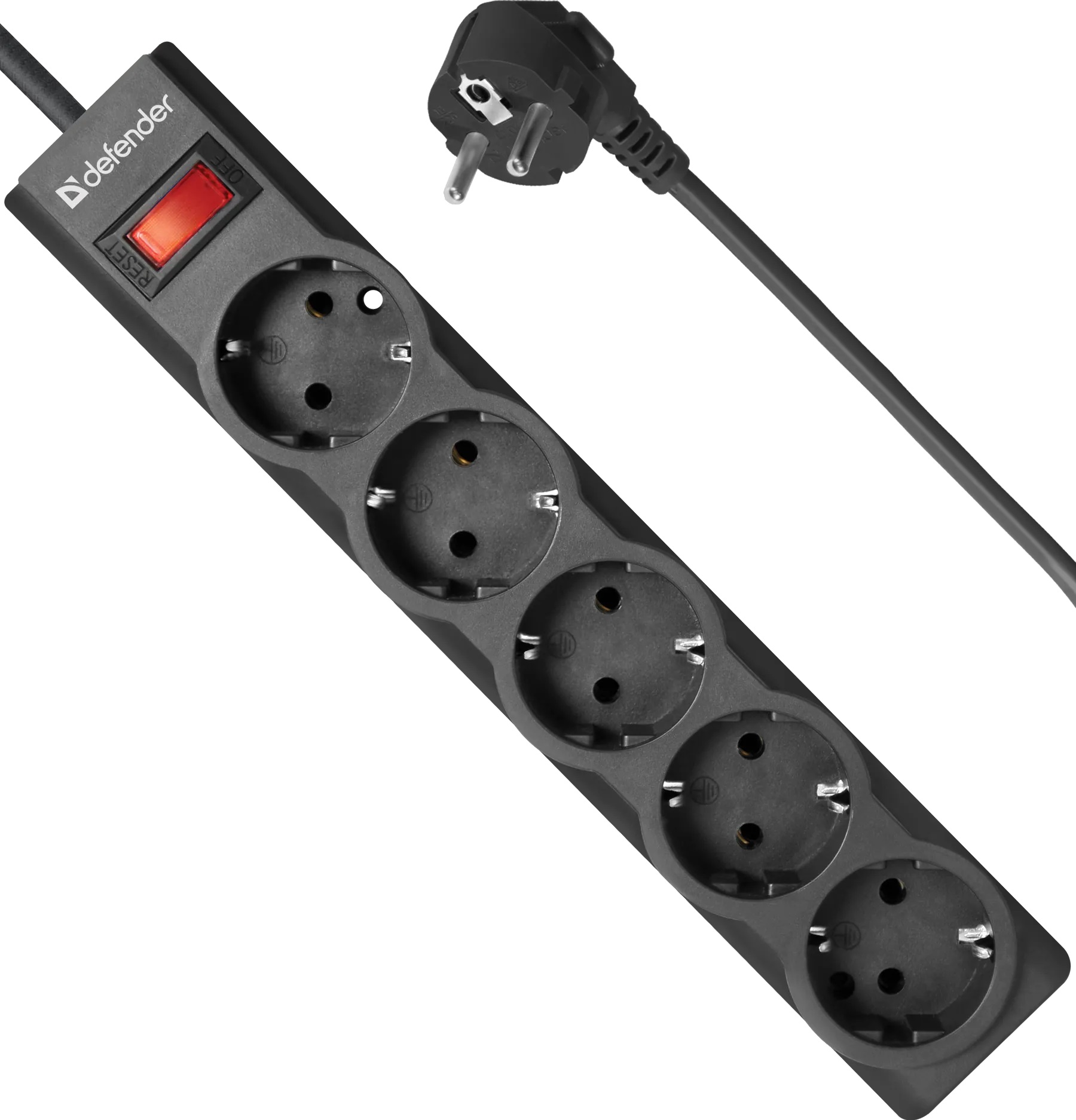 Defender | D99498 | Сетевой фильтр Defender ES largo / 3.0m / 5 розеток| превью 1
