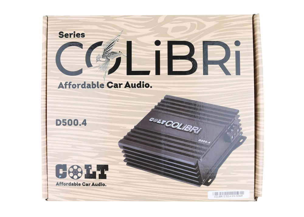 COLT | Colibri D500.4 | 4х160 RMS 4 Ом, 4х230 RMS 2 Ом, 4х300 RMS 1 Ом | 5