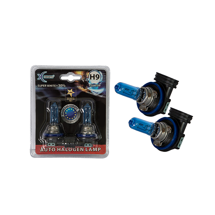 XENITE | H9 Super WHITE | 12V 65W + 30% | упаковка 2шт. превью 1