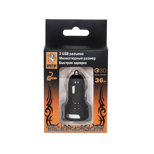 Mystery | MUC 2H | 12/24 В на 2 USB с функцией быстрой зарядки. Максимальный ток на 1 USB - 3A | превью 3
