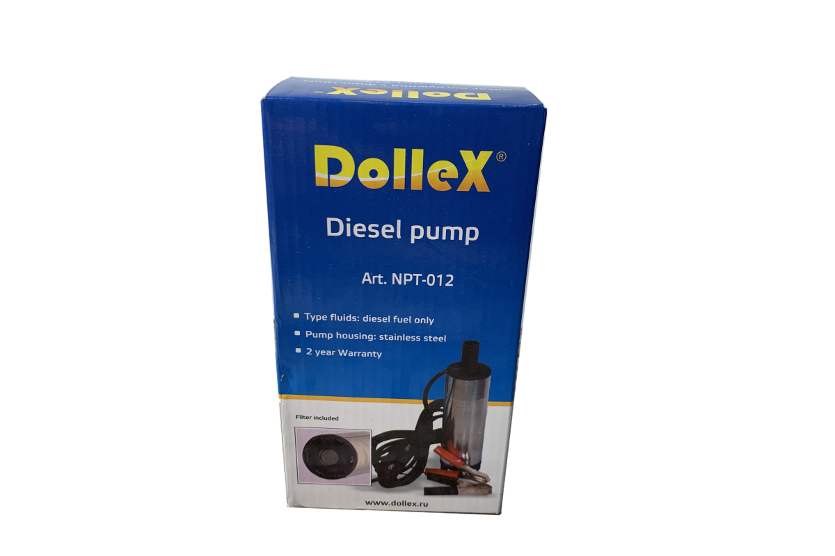 DolleX | NPT-012 | Насос перекачки топлива погружной с фильтром 12V, 6.4A, 30 л/мин| 2