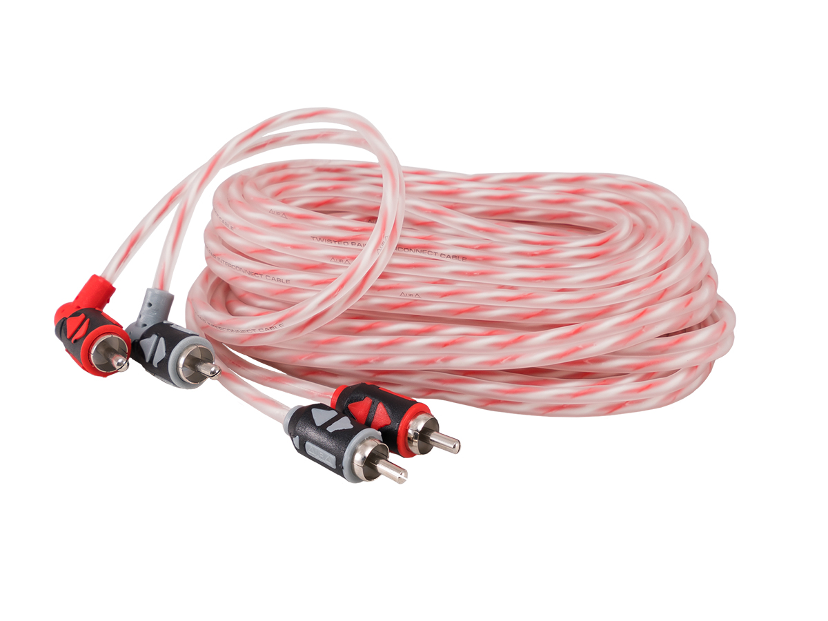 AurA | RCA-AN52 MkII  | RCA-кабель 5 метра, 2 канала, угловые коннекторы, витая пара | превью 1
