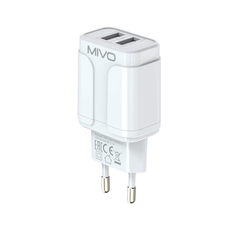 Mivo | MP-222 | Сетевое ЗУ 1x USB 220В 2.1А | превью 1