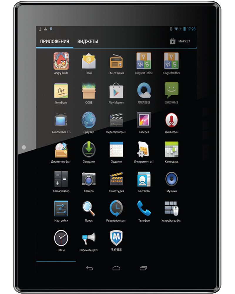 Intego | PX0705 | 7" TFT, Android 4.2 Jelly Bean , 512MB, 4GB, Wi-Fi, 800x600, MicroSD до 32Гб | 1