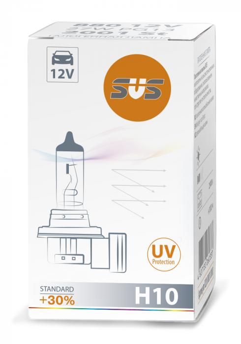 SVS | H10 0200066000 Halogen  | Лампа H10 12V PY20d 42W +30% 1шт. | превью 1