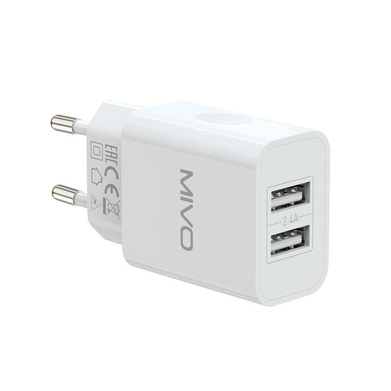 Mivo | MP-224 | Сетевое ЗУ 2x USB 220В 2.4А | превью 2