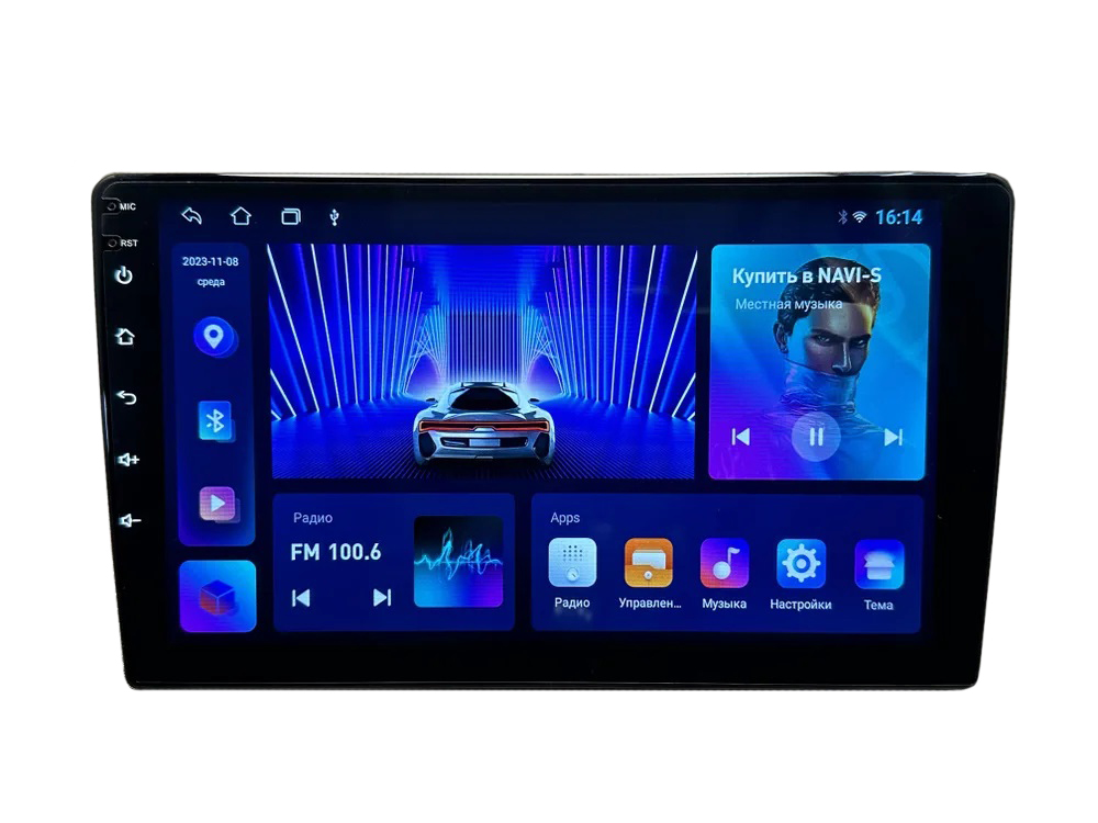 MEKEDE | M 150 9" 2-32 | Android 12, QLED дисплей 9 " Wi-Fi, 2DIN, USB, BT,| 1