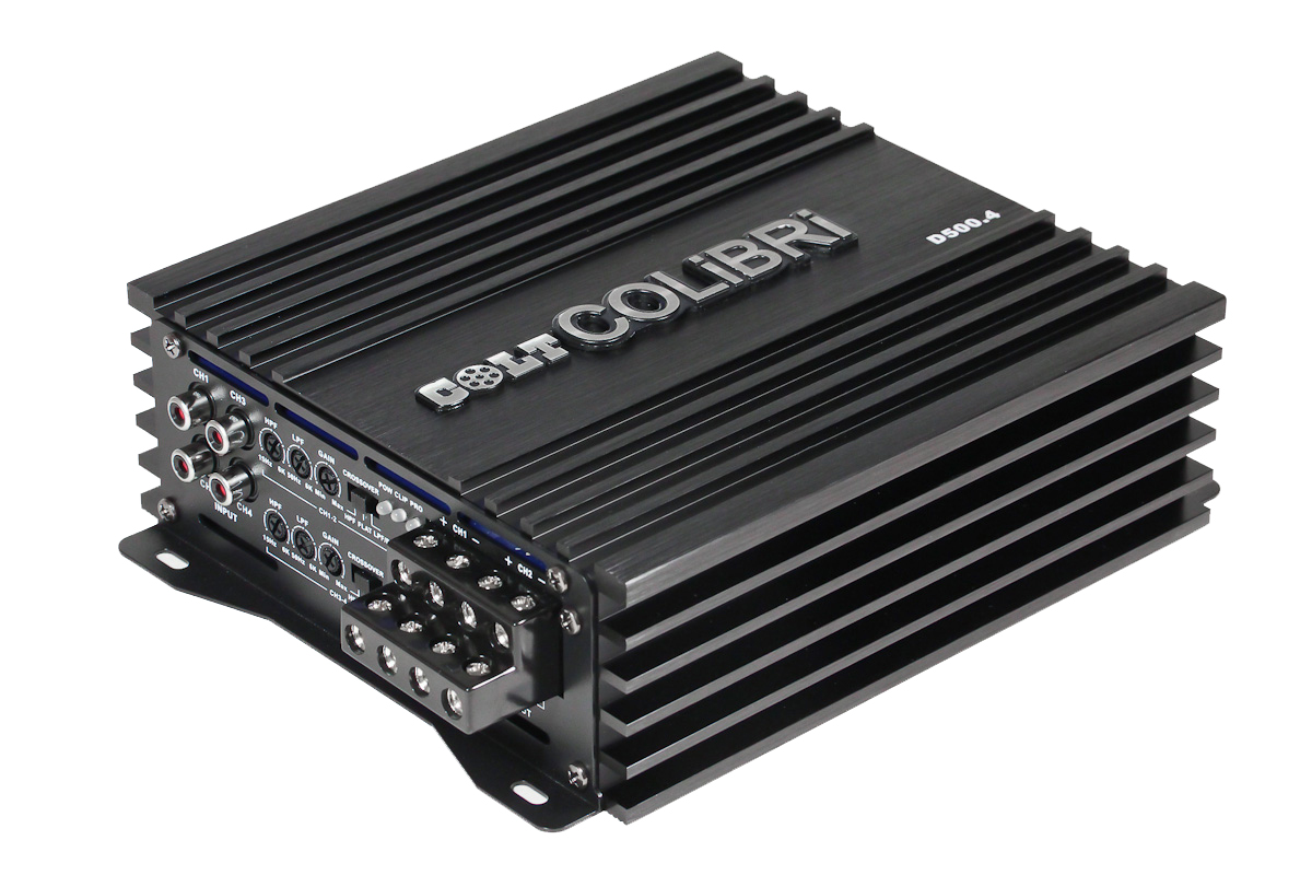 COLT | Colibri D500.4 | 4х160 RMS 4 Ом, 4х230 RMS 2 Ом, 4х300 RMS 1 Ом | 1