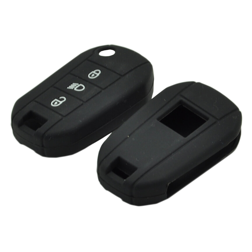 Чехол Силикон | Citroen -05   | Силиконовый чехол для выкидного ключа  | 1