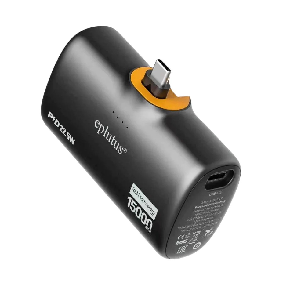 Mivo | EB-150T | Внешний mini аккумулятор 15000 mAh Порт USB Type-C  | превью 1
