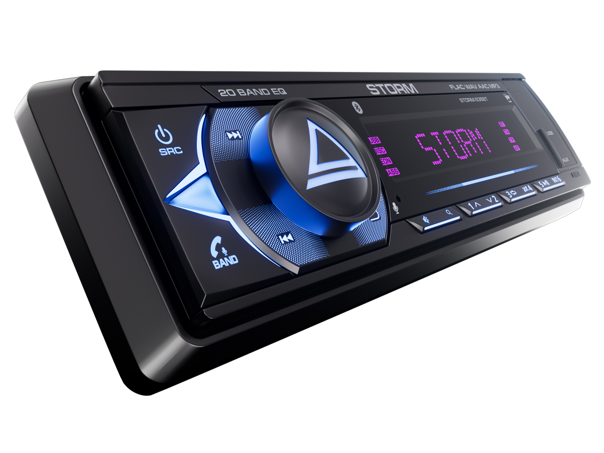 AurA | STORM-535BT | 4х51w, FLAC, USB/BT, 6 RCA (SUB), 20EQ, APP, 2-ZONE RGB, D-SWC, ДУ | превью 1