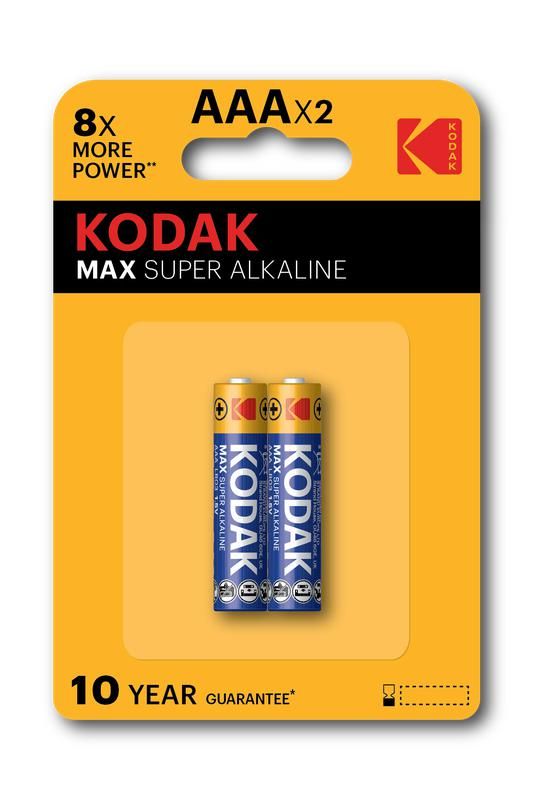 KODAK | ААA LR03-2BL | Батарейка KODAK MAX  2шт. ЦЕНА ЗА 2 шт.| 1