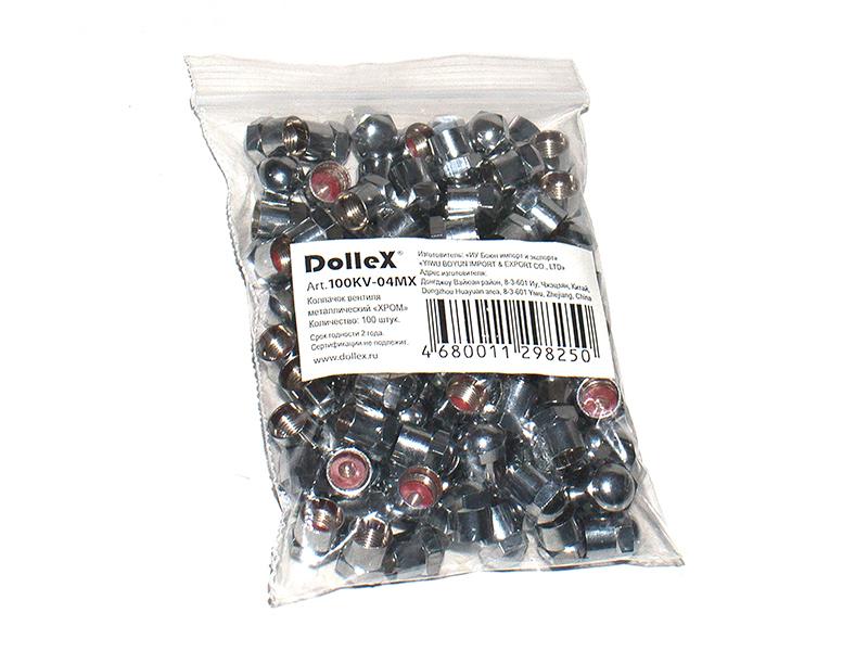 Dollex | 100KV-04MX| Колпачок вентиля металлический хром (уп. 100 шт.) 1шт. | превью 2