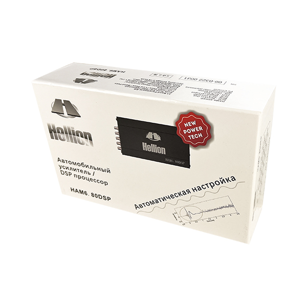 HELLION | HAM 6.80DSP | звуковой процессор с усилителем 6х80Вт, 4-in/8-out, BT  | 5