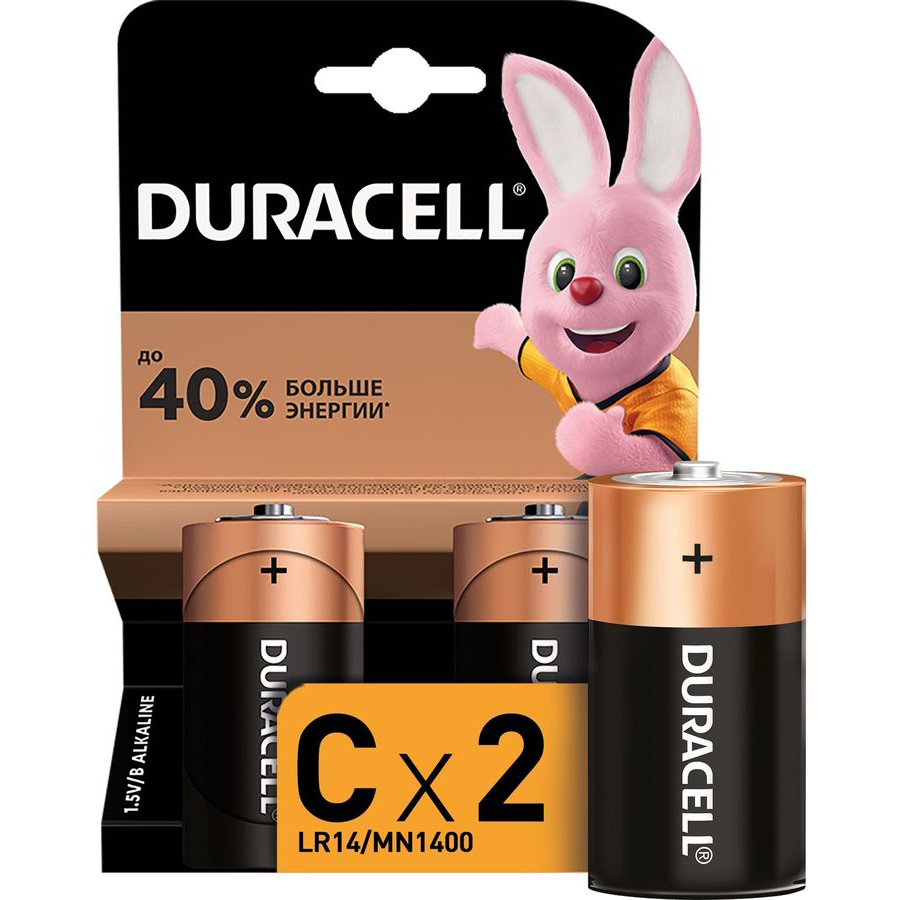 Батарейка | LR14-2BL Duracell | 2 шт. в упаковке | превью 1
