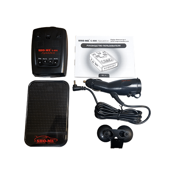 Sho-Me | G-800 SIGNATURE | Радар-детектор, SIGNATURE, GPS-датчик, база камер  | превью 3