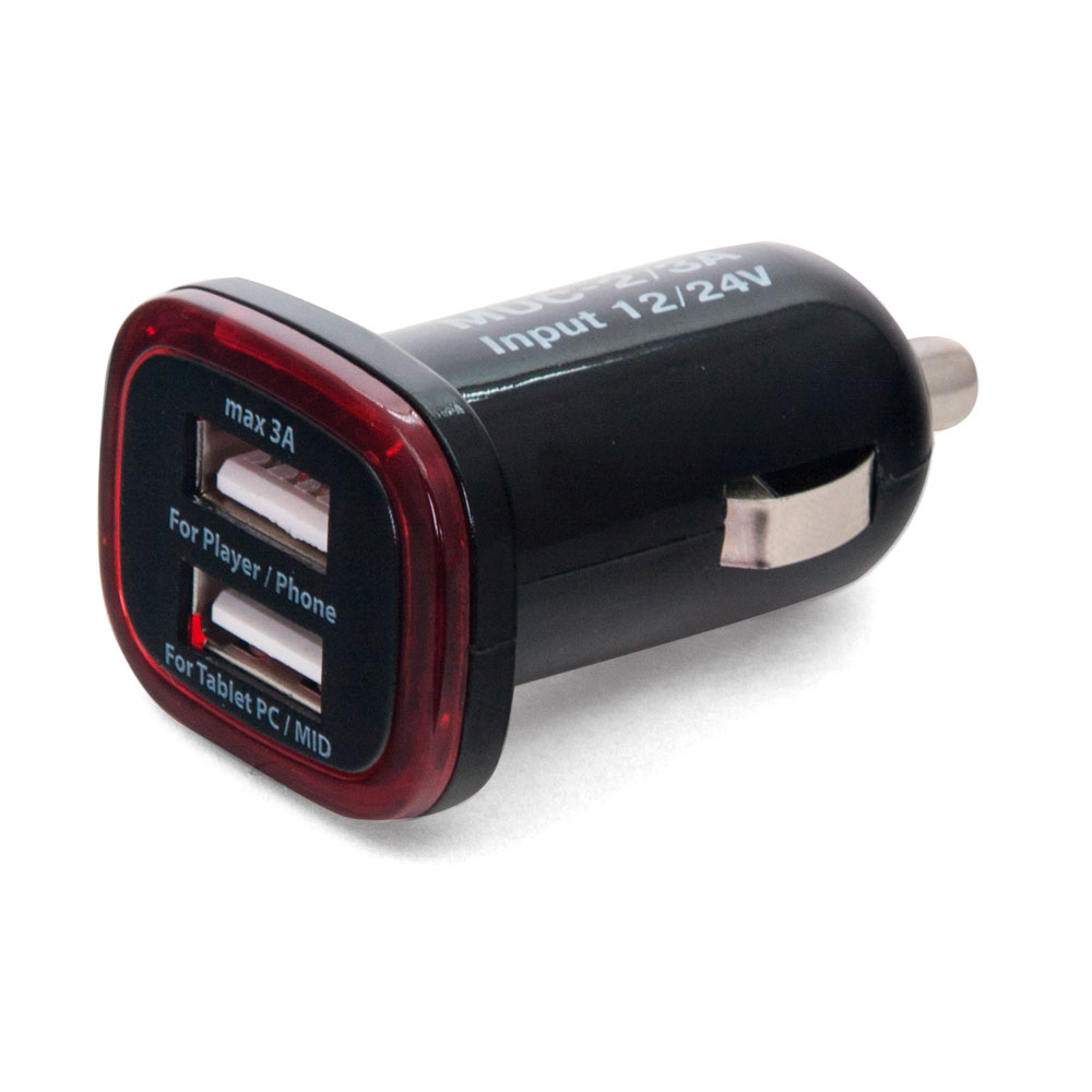 Mystery | MUC 2/3A | адаптер прикуриватель/для 2-х  USB, 12В/24В, 1.5A+1.5A | превью 1