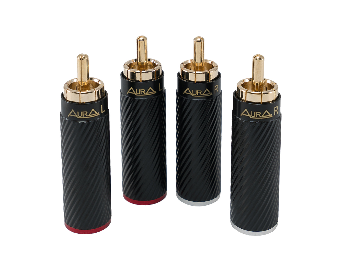 AurA | RCA-P616 | RCA - коннектор для кабеля до 9 мм, 4шт., блистер | превью 1