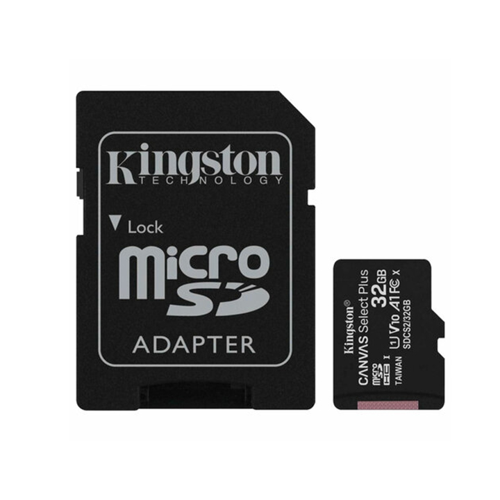 Kingston | MicroSD 32Gb UHS-I U1 | Карта памяти 32Gb +адаптер, Class 10 UHS-I U1 2