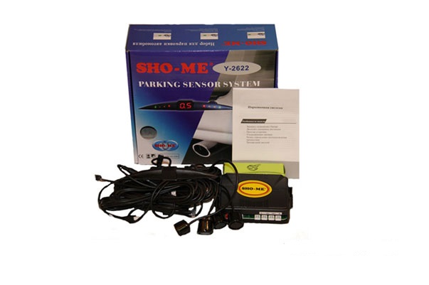 Sho-me | Y-2622 Black |4 датчиков цв.диспл.дуга/перех.кольца, 20mm | 3