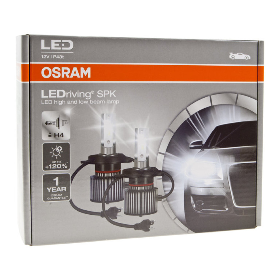 OSRAM | 64193DWSPK | H4 27W, 6000K, 12V комплект 2 шт. | 1