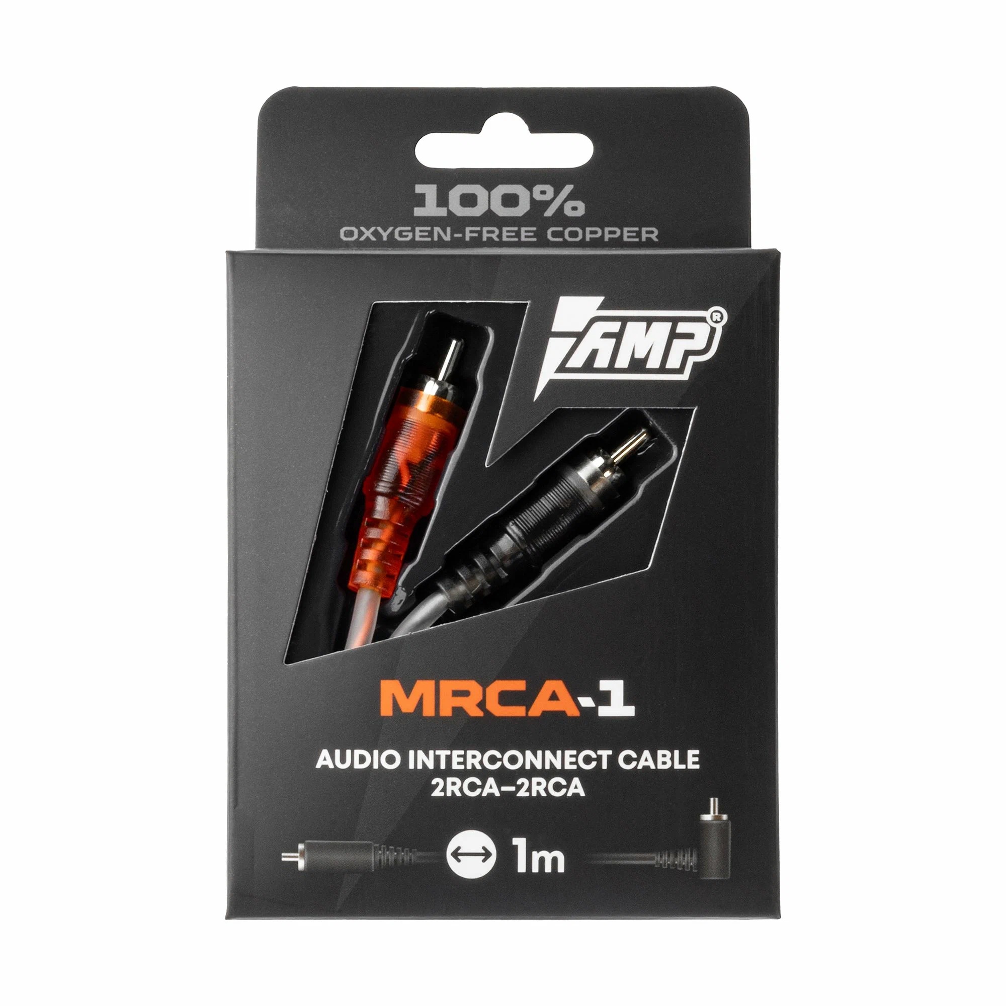 AMP | MRCA-1 | RCA-кабель 1 метра, 2 канала,  витая пара | 4