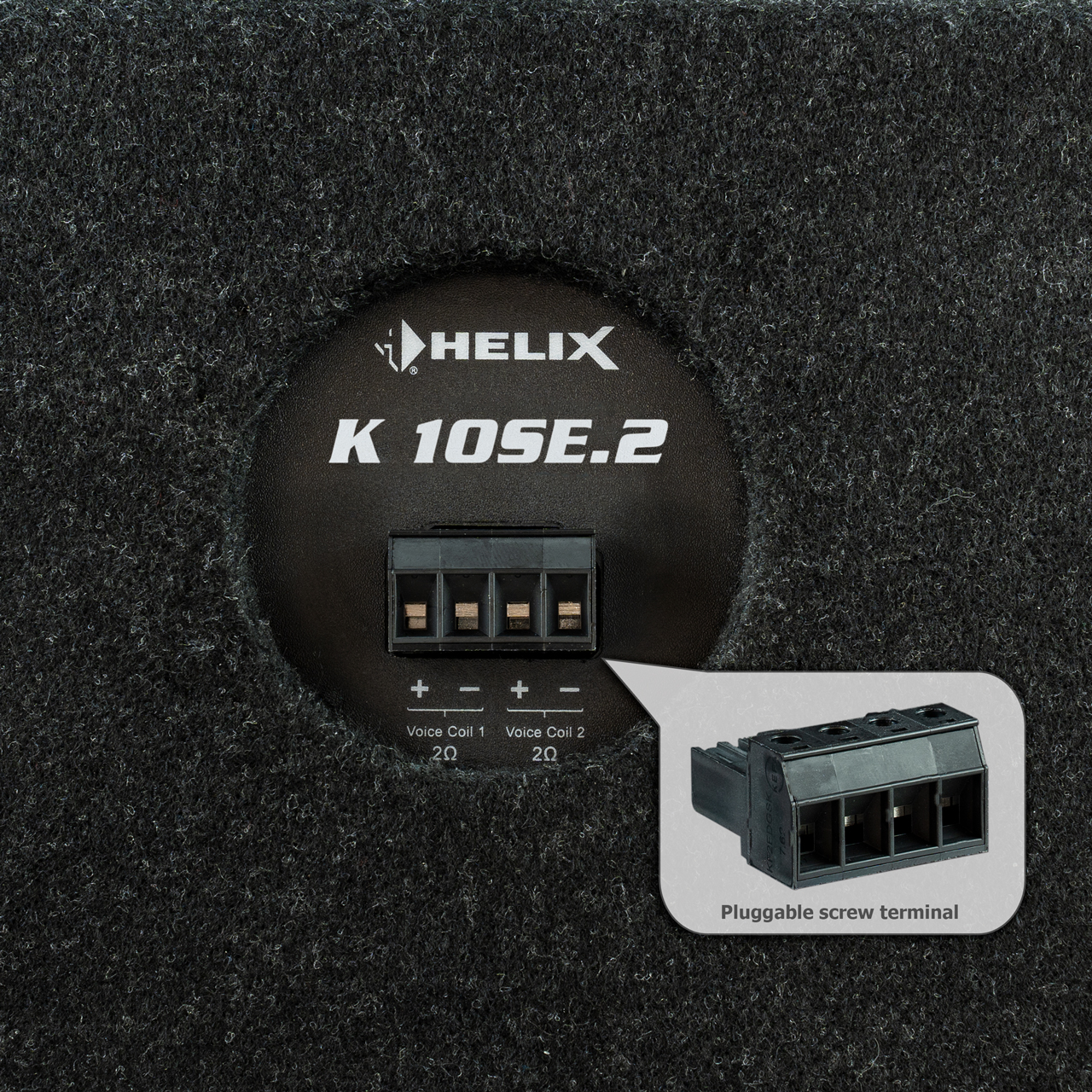 Helix | K 10SE.2 (DVC.2) | сабвуфер10" ультраплоск. в фазоинверторном корпусе, 300/600 Watts,2x2 Om| превью 2